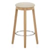 Ikon Kitchen Stool Oak & Cream