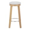 Ikon Kitchen Stool Oak & White