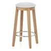 Ikon Kitchen Stool Oak & White