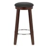 Ikon Kitchen Stool Walnut & Black