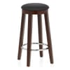 Ikon Kitchen Stool Walnut & Black