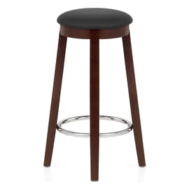 Ikon Kitchen Stool Walnut & Black