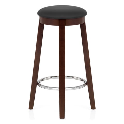 Ikon Kitchen Stool Walnut & Black