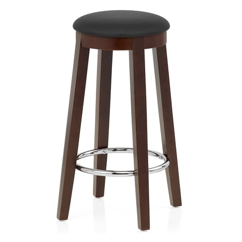 Ikon Kitchen Stool Walnut & Black