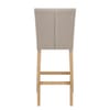 Cornell Oak Bar Stool Tweed Fabric
