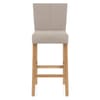 Cornell Oak Bar Stool Tweed Fabric