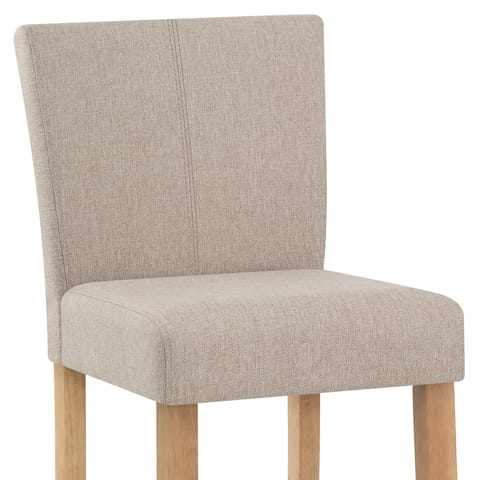 Cornell Oak Bar Stool Tweed Fabric