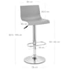 Serena Bar Stool Grey