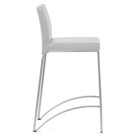 Leah Brushed Stool Grey