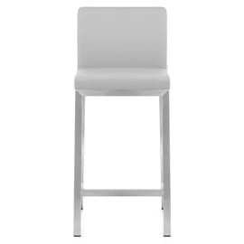 Leah Brushed Stool Grey