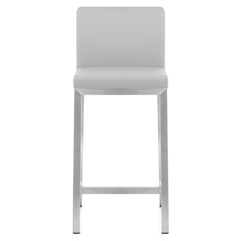 Leah Brushed Stool Grey