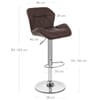 Diamond Bar Stool Brown