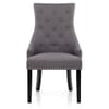 Ascot Dining Chair Charcoal Fabric