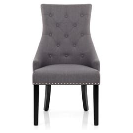 Ascot Dining Chair Charcoal Fabric