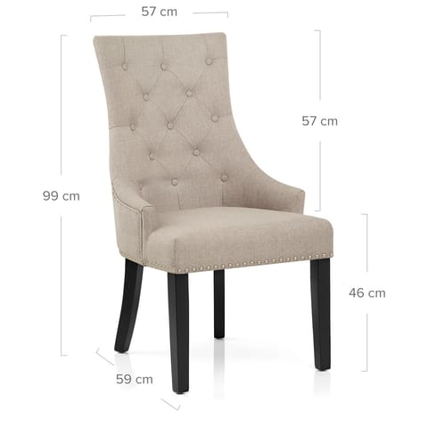 Ascot Dining Chair Tweed Fabric