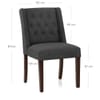 Chatsworth Walnut Dining Chair Charcoal