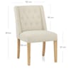 Chatsworth Oak Dining Chair Cream