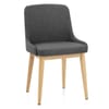 Jersey Dining Chair Oak & Charcoal