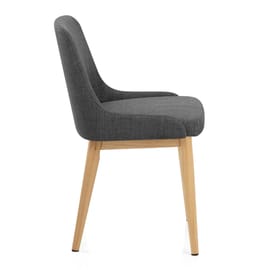 Jersey Dining Chair Oak & Charcoal