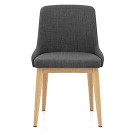 Jersey Dining Chair Oak & Charcoal