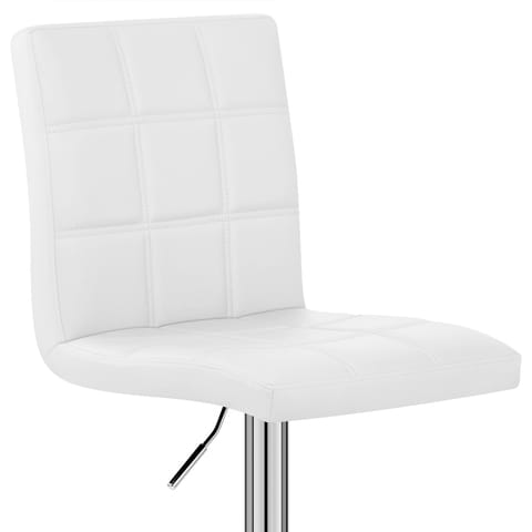 Criss Cross Bar Stool White