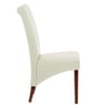 Carlo Walnut Chair Cream Leather