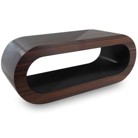 Walnut Orbit Coffee Table Black Inner