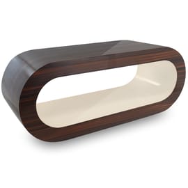 Walnut Orbit Coffee Table Cream Inner