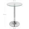 Vetro 105cm Poseur Table