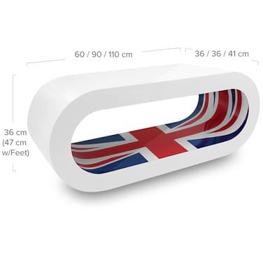 White Orbit Coffee Table Union Jack Inner Dimensions