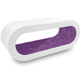 White Orbit Coffee Table Purple Pattern Inner