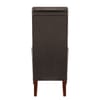 Carlo Walnut Chair Brown Leather
