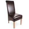 Krista Dining Chair Brown Leather