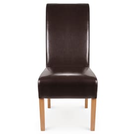 Krista Dining Chair Brown Leather