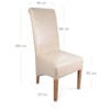 Krista Dining Chair Cream Leather