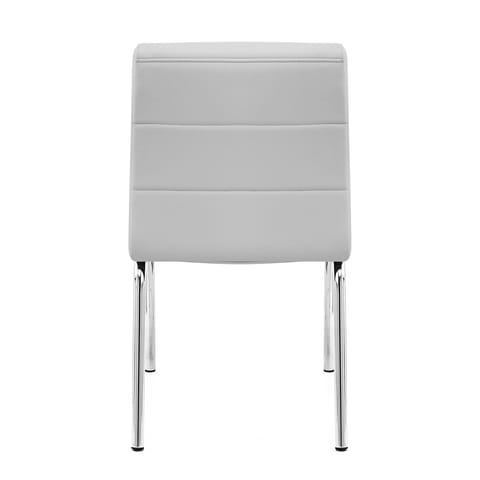 Chrome Breakfast Dining Chair Grey