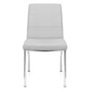 Chrome Breakfast Dining Chair Grey