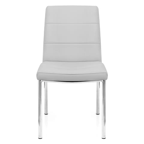 Chrome Breakfast Dining Chair Grey