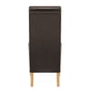 Carlo Oak Chair Brown Leather