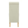Carlo Oak Chair Cream Leather