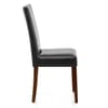 Chicago Walnut Dining Chair Black