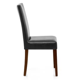Chicago Walnut Dining Chair Black