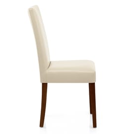 Chicago Walnut Dining Chair Cream