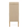 Carlo Oak Chair Beige Fabric