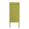 Carlo Oak Chair Green Fabric