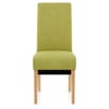 Carlo Oak Chair Green Fabric