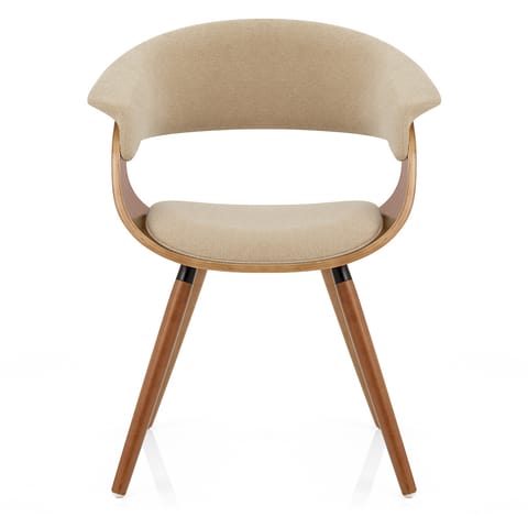 Grafton Dining Chair Walnut & Beige