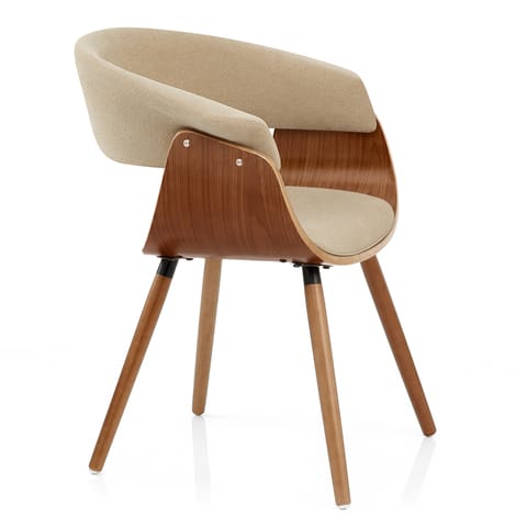 Grafton Dining Chair Walnut & Beige