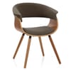 Grafton Dining Chair Walnut & Brown