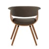 Grafton Dining Chair Walnut & Brown